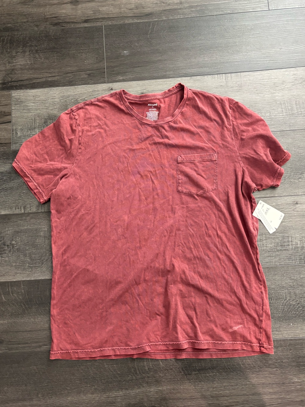 Abound Men's Short-Sleeve Pocket Tee in Washed Red